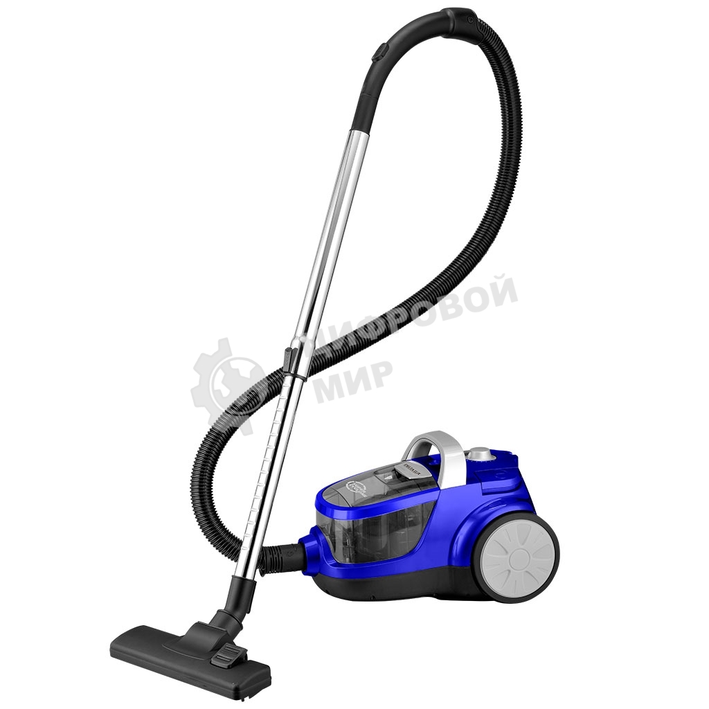 Пылесос Delta LUX DL-0836 синий, 450/2600 Вт, уборка сухая, пылесборник контейнер 2 л