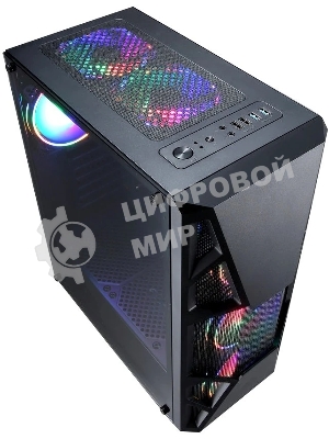 Компьютерный корпус Aerocool/Formula CL-3303B RGb черный без БП ATX 6x120мм 2xUSB 2.0 1xUSB 3.0 audio bott PSU
