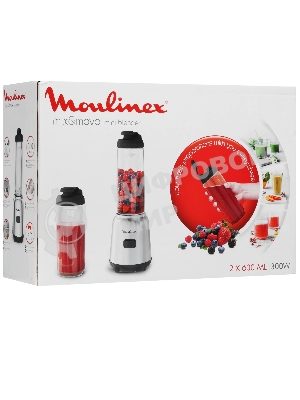 Блендер стационарный Moulinex LM15FD10 300Вт серебристый/черный