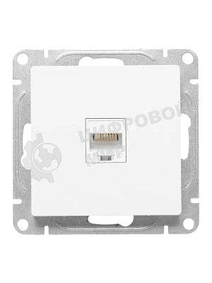 Механизм розетки RJ45 (cat5) EKF UP1-SOW-RJ45-5 белый Эпика