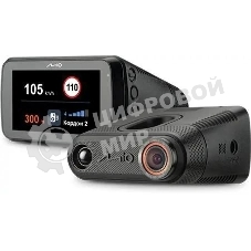 Видеорегистратор с радар-детектором Mio MiVue i85, 1920x1080, 2.7