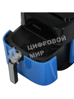Аэрогриль Kitfort КТ-2263 синий/черный, 1800 Вт, 6.3 л, сенсор, 8 программ