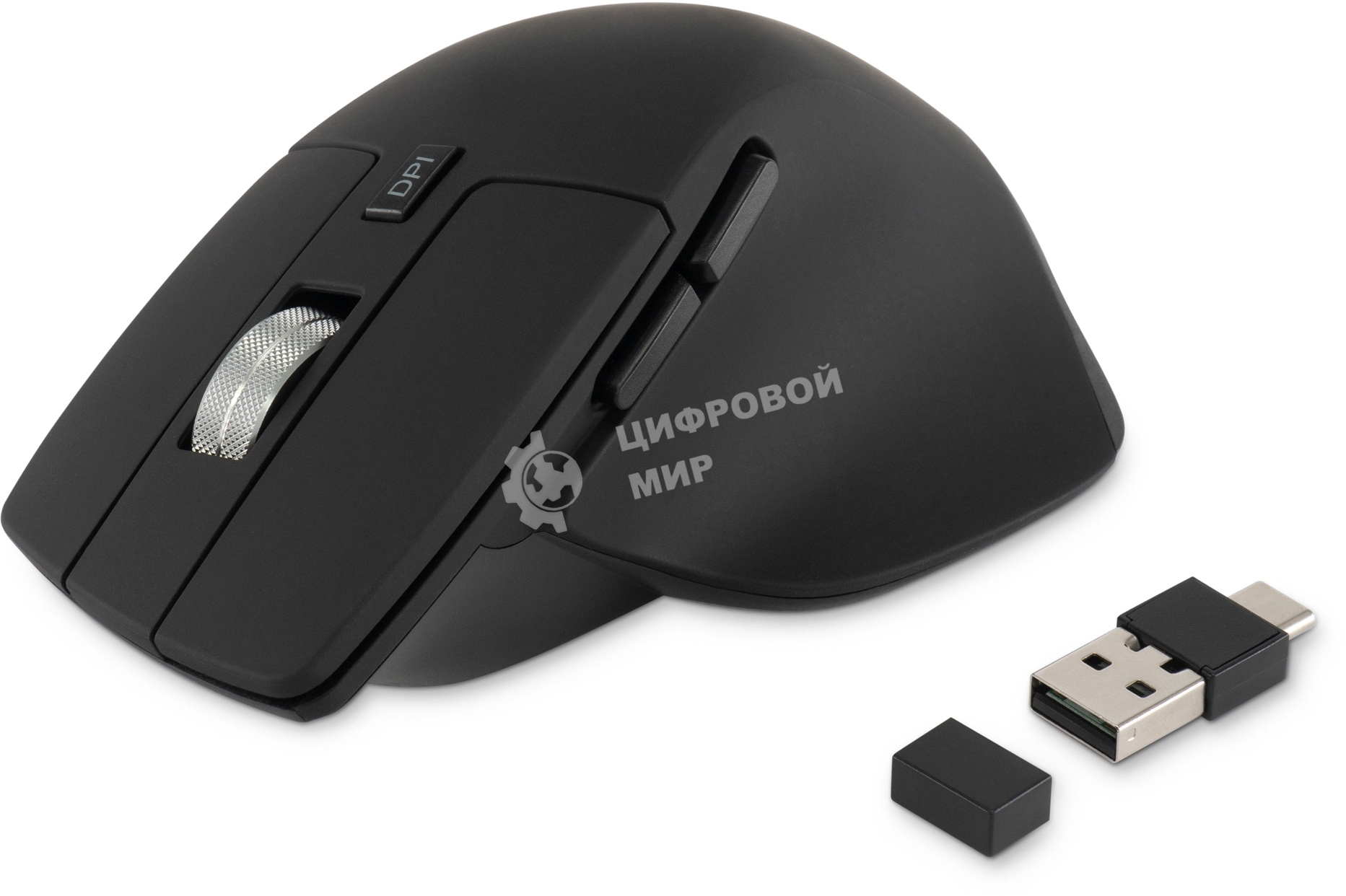 Мышь беспроводная Oklick 503MW черный, 2400 dpi, радиоканал, Bluetooth, USB, кнопки - 6