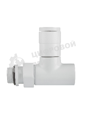 Набор дизайн-вентилей Royal Thermo PIANO, прямой (белый) 1/2