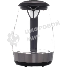 Чайник электрический Hyundai HYK-G2030 1.7 л, 2200 Вт, черный (корпус: стекло)