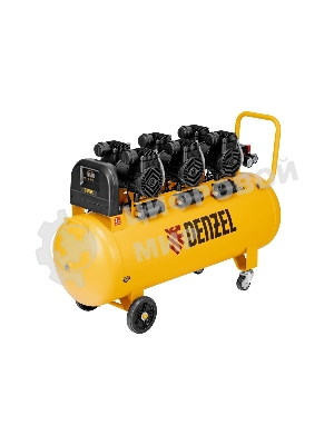 Компрессор безмасл. малошумн. Denzel DLP-4500/150, 4,5 кВт, 3х1,5 кВт,150 л, 2850 об/мин,750 л/мин