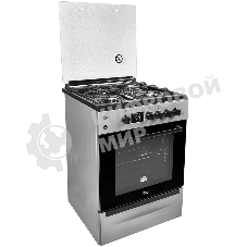 Плита комбинированная MIU 6041 ЕRPDCHK серый, конфорок 4 шт газовых, духовка 65 л, 60 см x 85 см x 60 см