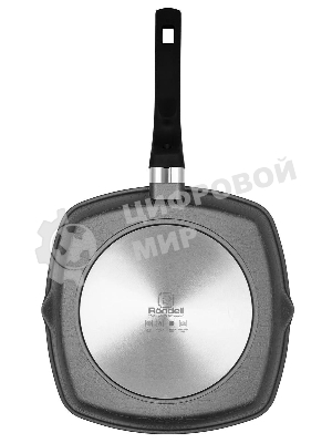 Сковорода-гриль Rondell Escurion Grey RDA-1124, 28 см, без крышки, серый