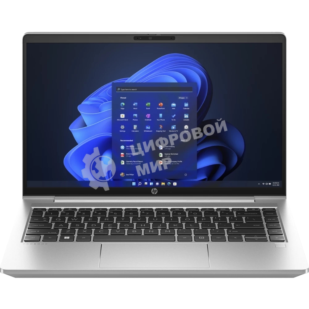 Ноутбук HP ProBook 440 G10 серебристый 14 FHD IPS 250 nits/i7-1355U/8Gb (1x8Gb)/SSD 512G/Pike Silver Aluminum/F