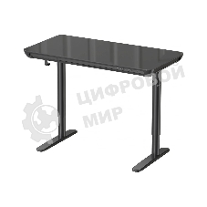 Стол компьютерный Cactus CS-EGD-BK-LED столешница закаленное стекло, черный, каркас черный