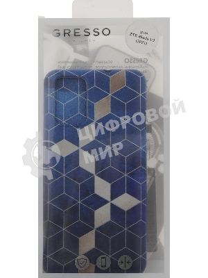 Чехол (клип-кейс) Gresso Meridian, для ZTE Blade L9, синий gr17aaae9050