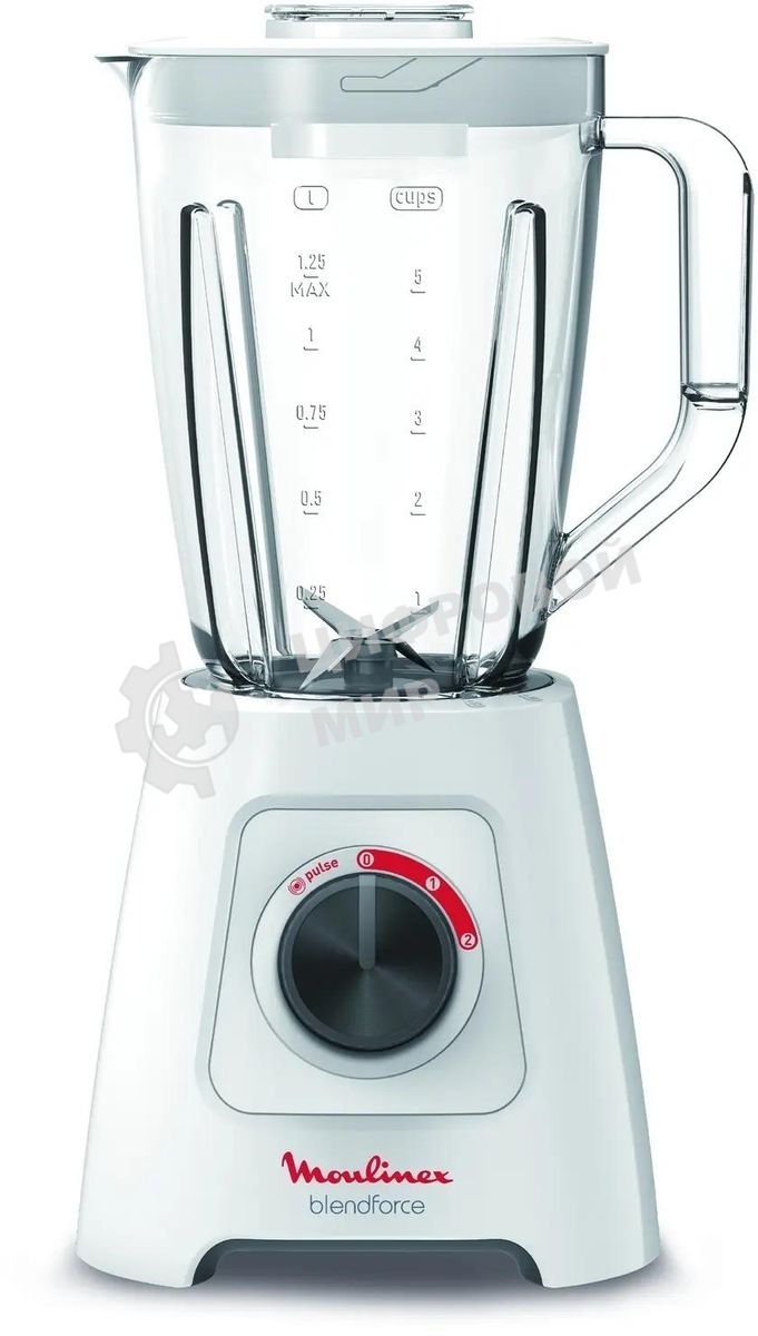 Блендер стационарный Moulinex LM420110 400 Вт, белый