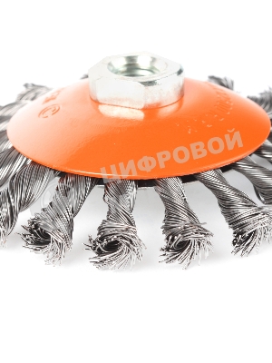 Щетка EDGE by PATRIOT тарельчатая 115ммХМ14 витая проволока