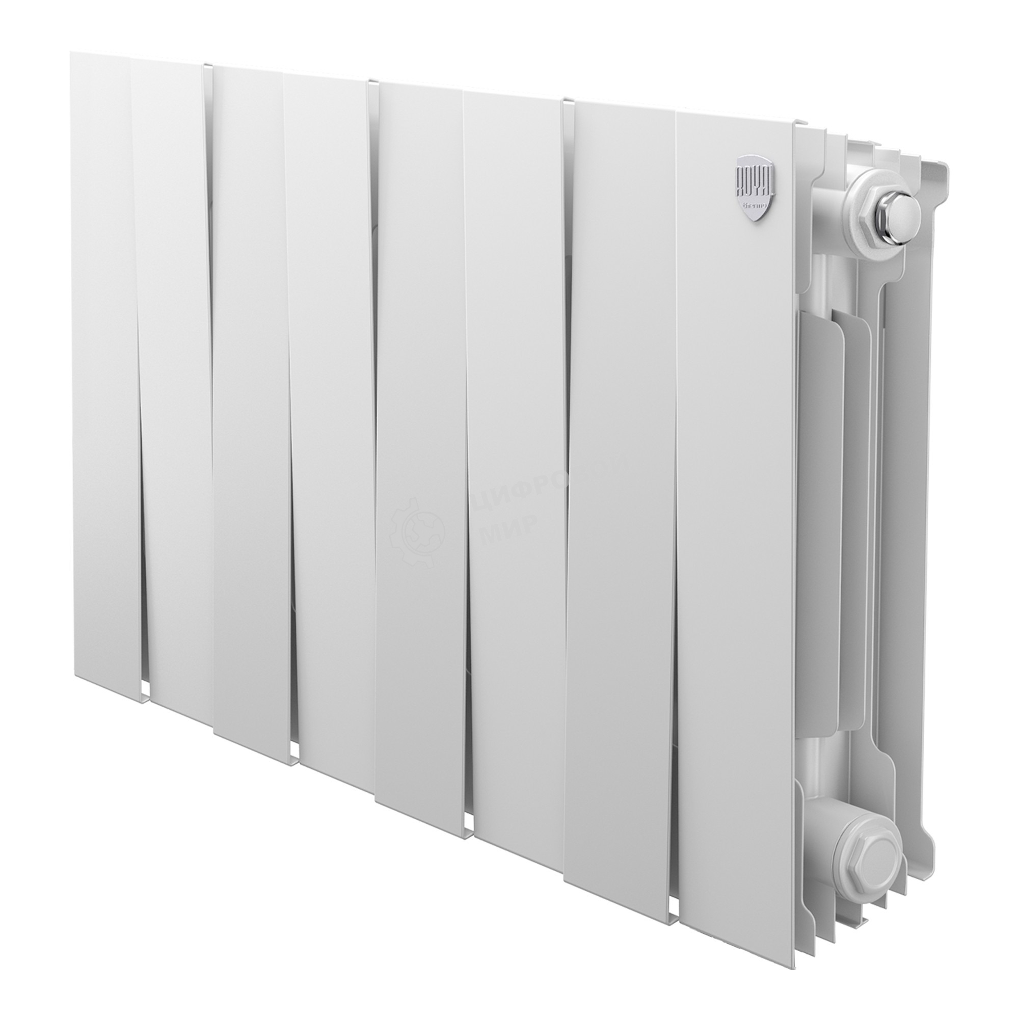 Радиатор биметаллический Royal Thermo PianoForte 300 белый - 8 секц.