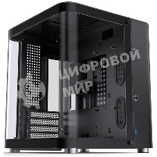 Корпус без блока питания Корпус JONSBO TK-1 Black 2.0 MATX без БП, mini-ITX, micro-ATX, черный