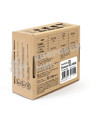 Веб-камера ExeGate Stream HD-4000 3840x2160, 30 кадр/с, USB Type-A, микрофон (2 шт, шумоподавление), автоматическая фокусировка, шторка приватности, универсальное крепление