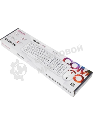 Комплект клавиатура+мышь Defender Milan C-992 беспроводной, USB, 1000 DPI, белый