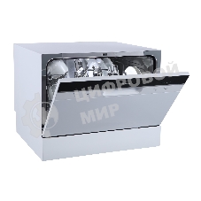 Посудомоечная машина Бирюса DWC-506/5 W, белый, 55 см, 6 компл., 49 дБ, класс A+