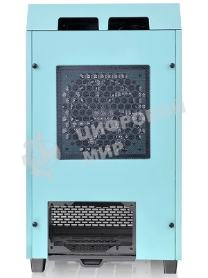 Компьютерный корпус Thermaltake The Tower 100 Turquoise черный без БП miniITX 1x120мм 3x140мм 2xUSB 3.0 audio bott PSU