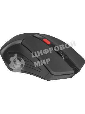 Мышь беспроводная Defender Accura MM-275 красный, 1600 dpi, радиоканал, USB, кнопки - 6