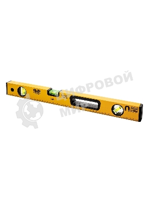 Строительный уровень Deli DL290500 500мм Алюминиевый сплав. Мягкая резина на обоих концах. Магнит для удобства эксплуатации. Измерение под углом 45°.