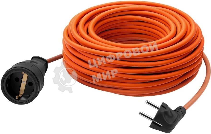 Удлинитель силовой Defender Ext2G-01-30 6А, 30 м, б/з - без рамки