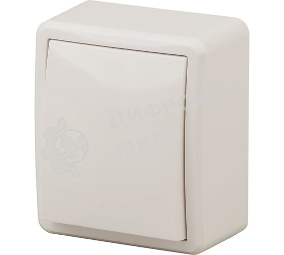 Выключатель 1-кл. ОП Эра Эксперт 10А, IP20, 11-1201-02, 250 В, 10AX, сл. кость, Эра Б0020655