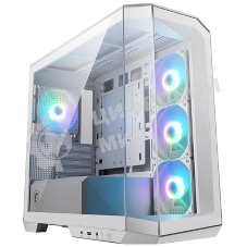 Компьютерный корпус MSI MAG Pano M100R PZ White , Micro-ATX, 1xUSB 3.2 Gen 1, 1xUSB 3.2 Gen2 Type-C, 4x120мм ARGB Fan, ARGB+PWM Control Board, TG, WHITE