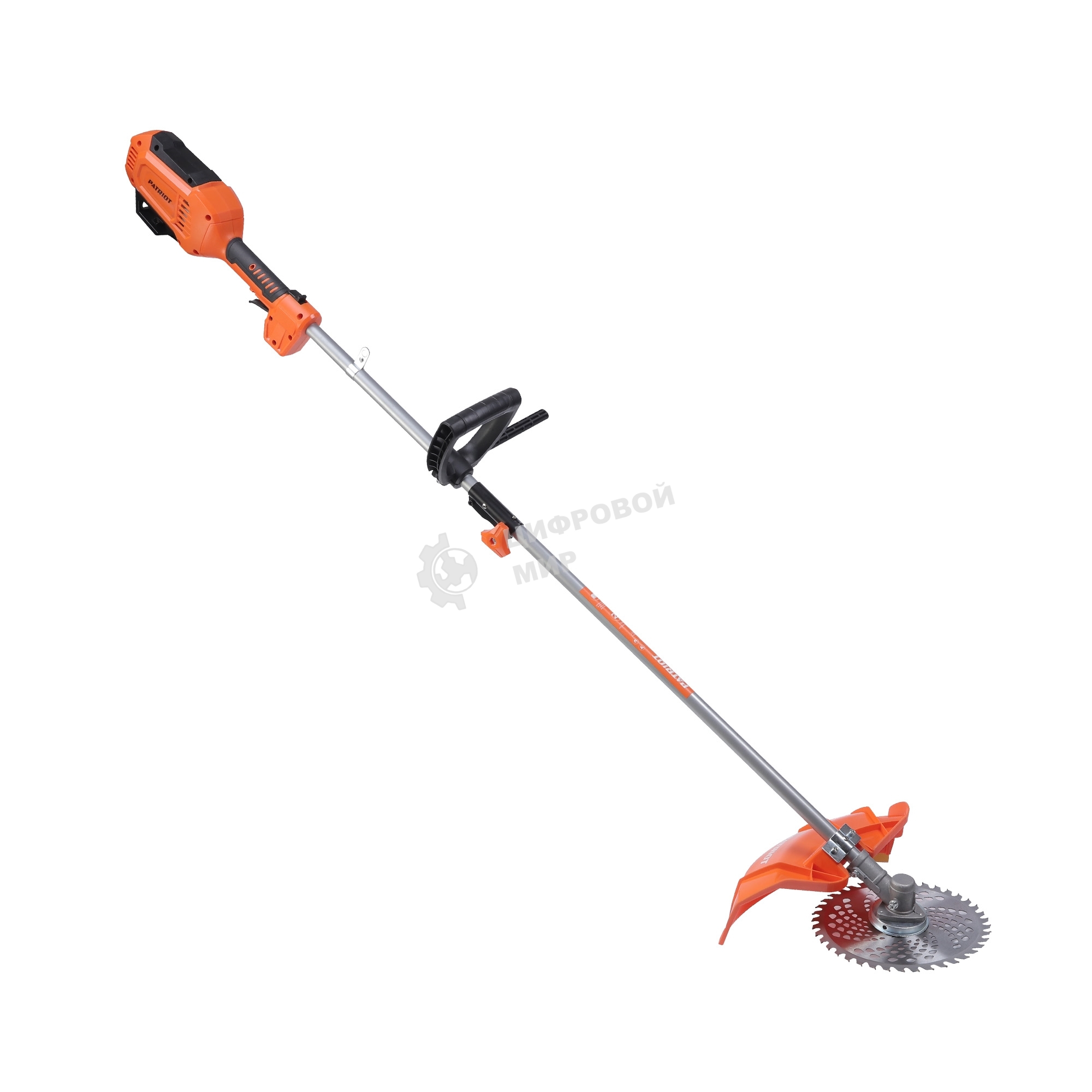 Триммер электрический PATRIOT ET 1202, мощность 1200Вт; разъемная штанга; гибкий вал; защита от перегрева; плавный пуск; полуавтоматическая катушка и 3Т диск в комплекте