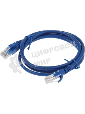 Патч-корд Premier PP12-1M/B 1000Гбит/с UTP 4 пары cat.5E CCA molded 1м синий RJ-45 (m)-RJ-45 (m)