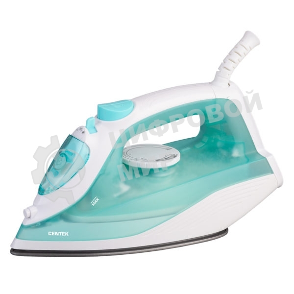 Утюг Centek CT-2321 MINT мятный, 2200 Вт, 30 г/мин, 110 г/мин, 210 мл