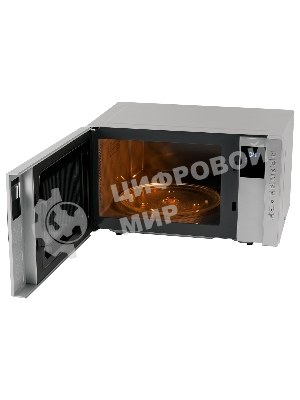 Микроволновая печь Hyundai HYM-M2066 серебристый, 23 л, 800 Вт, переключатели - мембранные кнопки