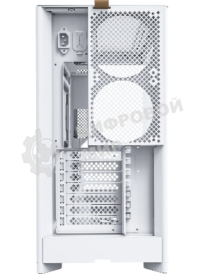 Компьютерный корпус Montech HS02 белый без БП ATX 4x140мм 2xUSB 3.0 audio bott PSU