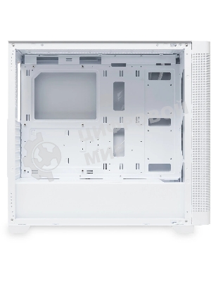 Компьютерный корпус без блока питания HSPD M740, Mesh Mid Tower, белый, TG, 0.6 SPCC, no fans, E-ATX, ATX, mATX, mITX, 170/400/200мм, 4x2.5