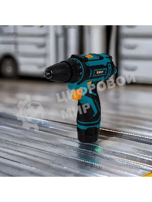 Дрель-шуруповерт Bort BAB-12x2Li-F, 12 В, 1,5 Ач, 36 Нм, щеточный