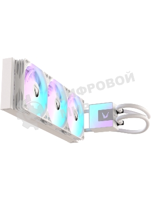 Кулер с водяным охлаждением Formula V Line ICE JET GLOW 360 WH, 360мм, 3x120мм, ARGB fans, LGA115X/1200/1700/1851, AM4/AM5