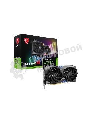 Видеокарта MSI RTX4060TI GAMING X 8G RTX 4060TI 8Gb 128bit GDDR6 2640/18000 HDMIx1 DPx3 HDCP Ret (602-V515-16S)