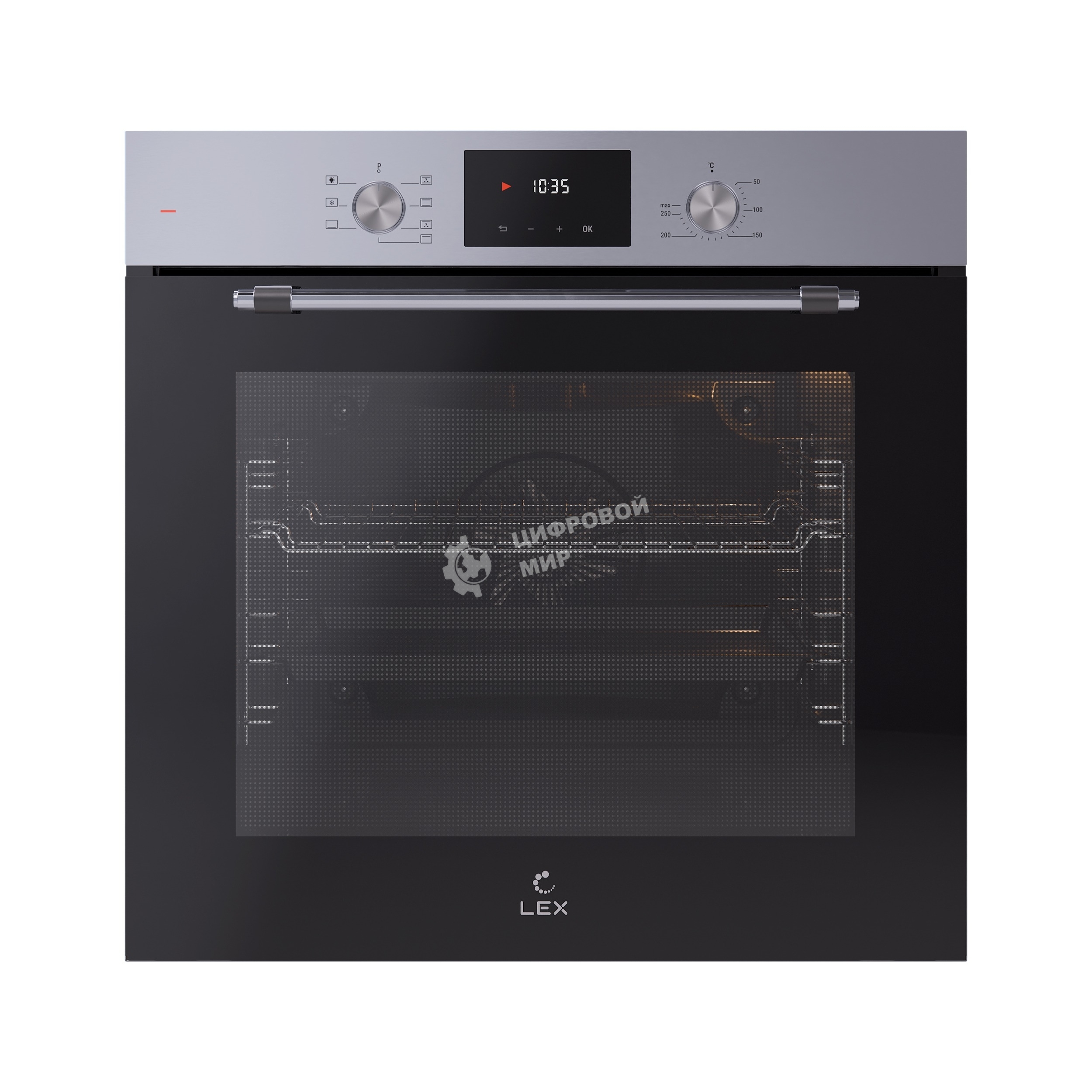 Духовой шкаф электрический LEX EDP 671 IX MAX, встраиваемый, нержавеющая сталь