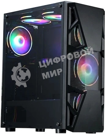 Компьютерный корпус Aerocool/Formula CL-3303B RGb черный без БП ATX 6x120мм 2xUSB 2.0 1xUSB 3.0 audio bott PSU