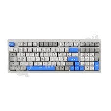 Клавиатура проводная Ritmix RKB-598BL Gray серый-голубой