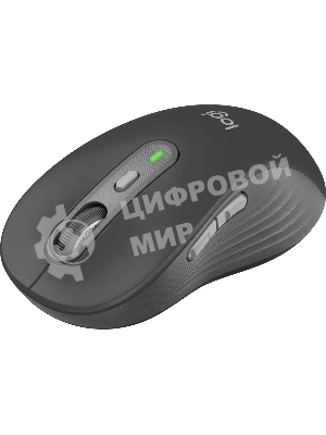 Мышь беспроводная Logitech M750 L Large графитовый, 4000 dpi, радиоканал, Bluetooth, USB, кнопки - 5