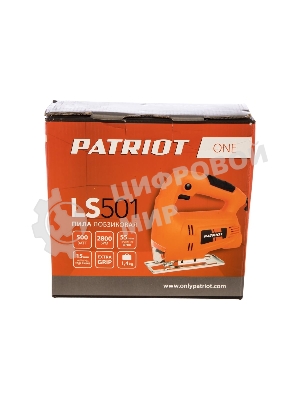 Лобзик электрический Patriot LS 501 THE ONE мощность 500 Вт, макс. толщина дерева 55мм