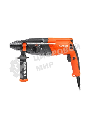 Перфоратор Patriot RH 243, SDS+, мощность 770 Вт, 2.6 Дж, 3 режима работы, макс.диаметр 24мм, глубиномер, кейс