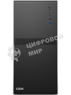 Компьютерный корпус CBR mATX Minitower V203, без БП, 1хUSB 3.0, 1хUSB 2.0, HD Audio+Mic, черный PCC-MATX-V203-WPSU