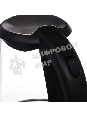 Чайник электрический Hyundai HYK-G2030 1.7 л, 2200 Вт, черный (корпус: стекло)