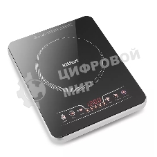 Плита настольная электрическая Kitfort КТ-102 черный, стеклокерамика