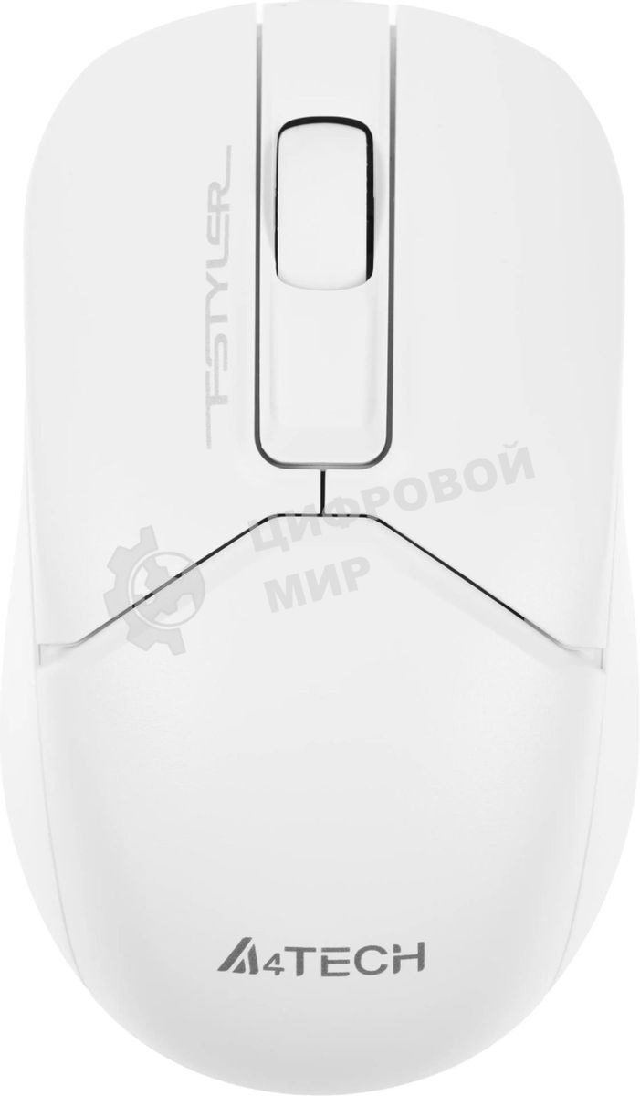 Мышь беспроводная A4Tech Fstyler FB12 белый, 1200 dpi, радиоканал, Bluetooth, USB, кнопки - 3
