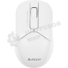 Мышь беспроводная A4Tech Fstyler FB12 белый, 1200 dpi, радиоканал, Bluetooth, USB, кнопки - 3