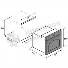Духовой электрический шкаф Zigmund & Shtain E 166 X