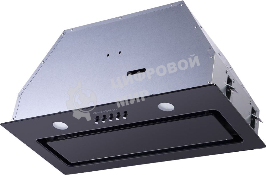 Вытяжка встраиваемая Maunfeld Trapeze 601GG черный, 60 см, 1150 куб. м/ч, 54 дБ